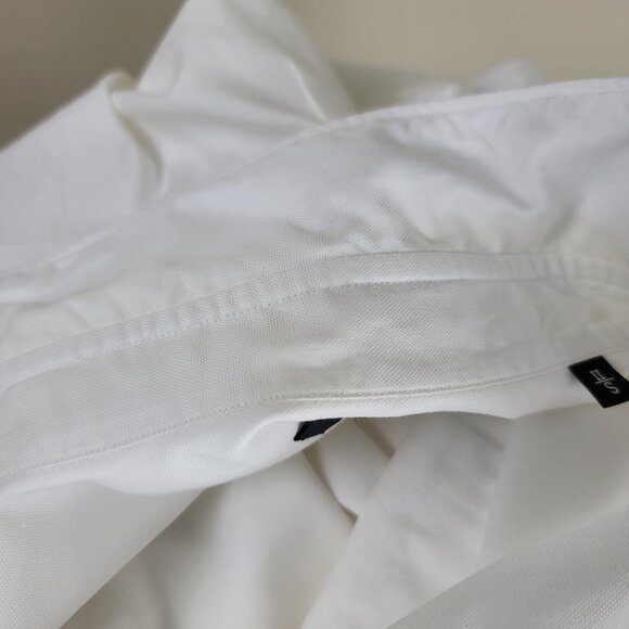 Z Zegna Men's White Button Down Shirt Small Long Sleeve Dress Work Classic - Picture 11 of 13